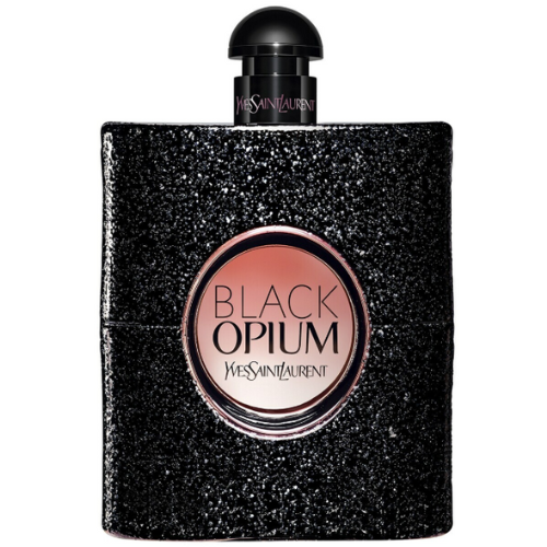 Fles Black Opium Eau de Parfum 50 ml, frontaal gefotografeerd.